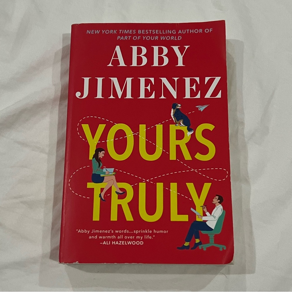 ~sold~ ‘Yours Truly' Book by Abby Jimenez
